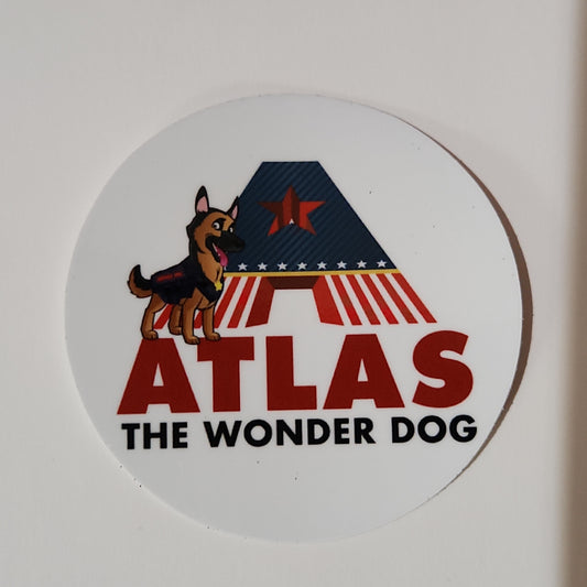 Atlas cartoon sticker