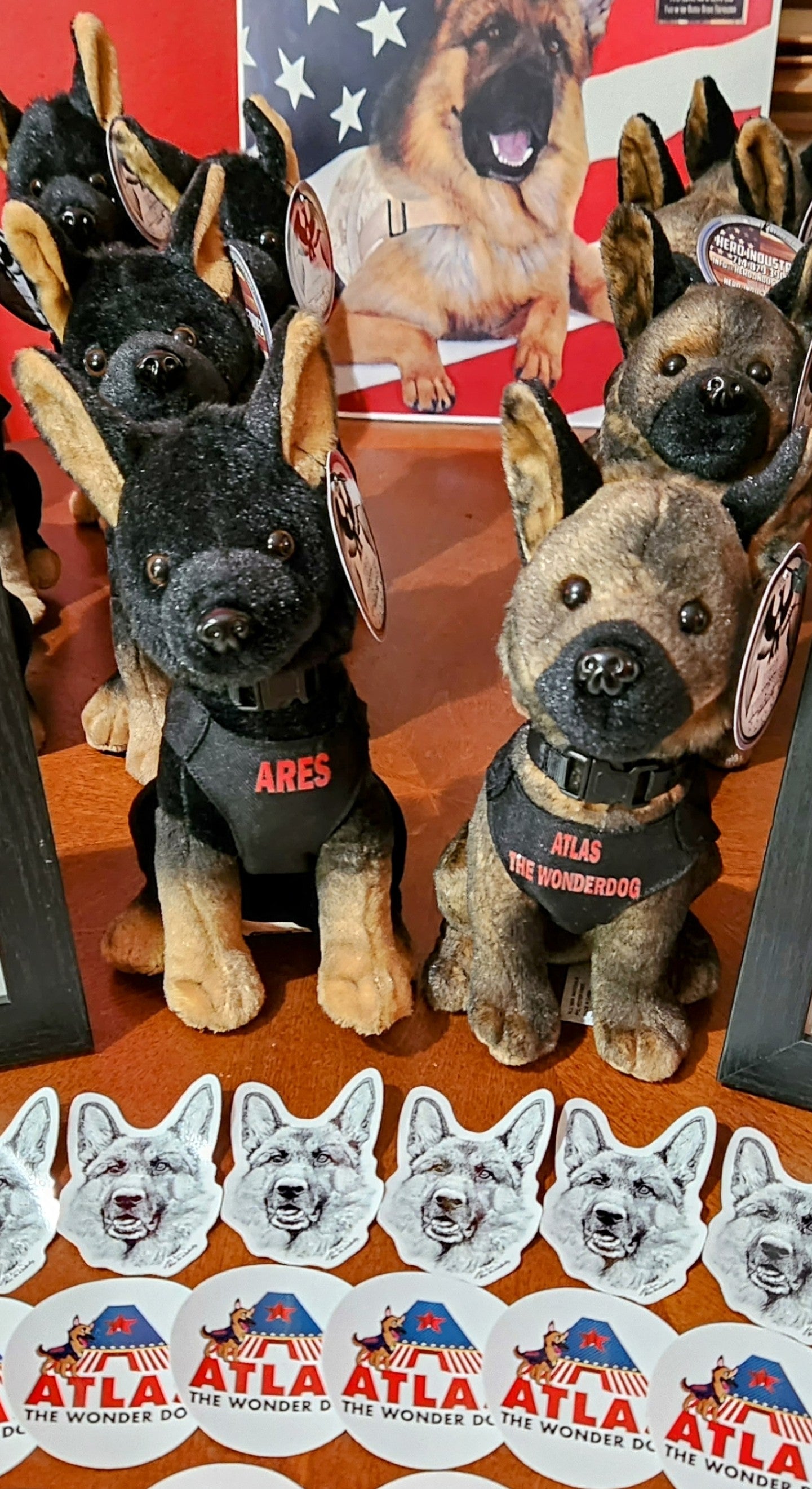 Stuffed Animal Plush Atlas and Ares