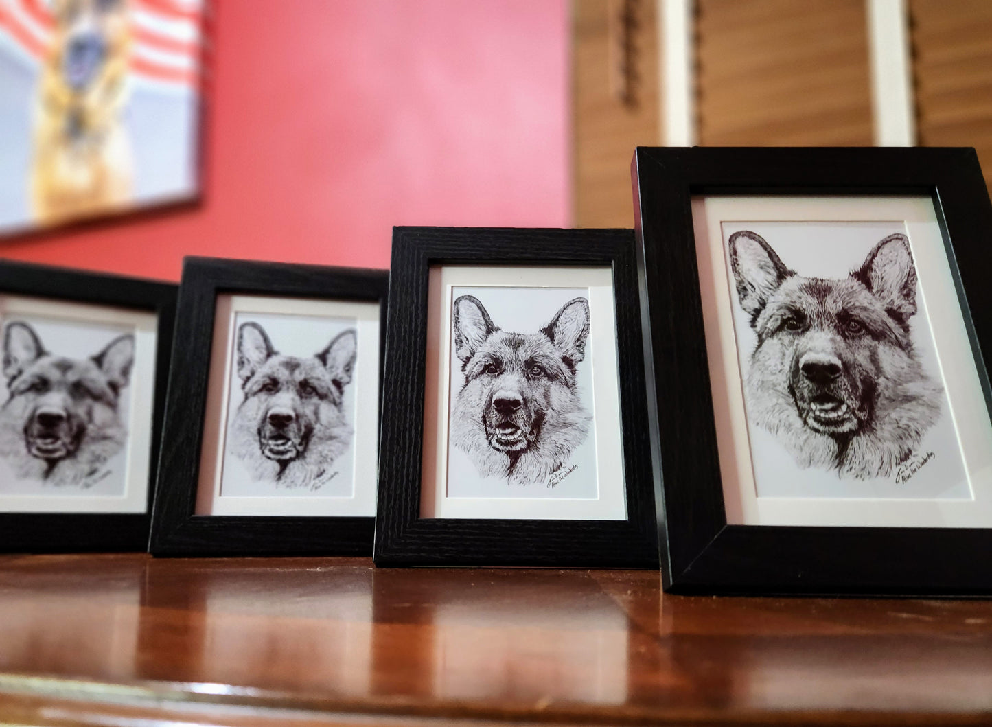 Framed Atlas Pencil Sketch